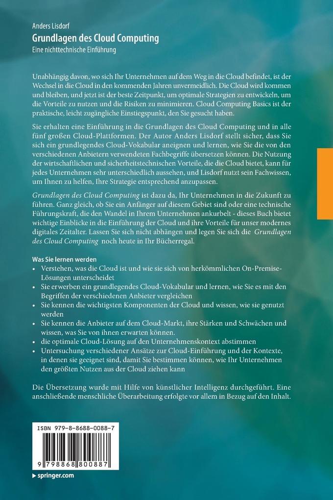 Weitere Ansicht: Grundlagen des Cloud Computing | Anders Lisdorf