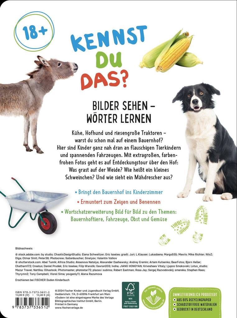 Weitere Ansicht: Duden 18+ Kennst du das? Mein großes Bauernhof-Bildwörterbuch