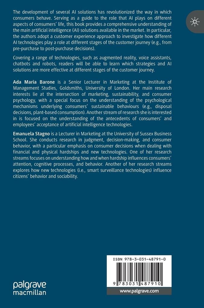 Weitere Ansicht: Artificial Intelligence along the Customer Journey | Ada Maria Barone, Emanuela Stagno