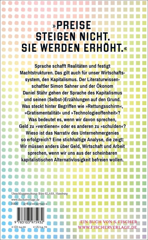 Weitere Ansicht: Die Sprache des Kapitalismus | Simon Sahner, Daniel Stähr