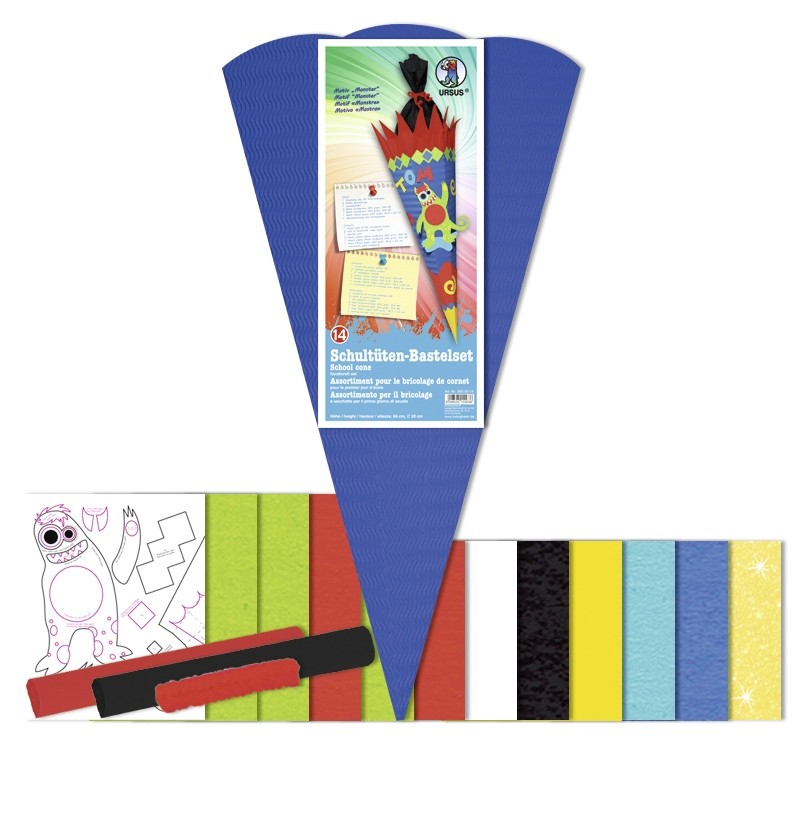 Weitere Ansicht: URSUS Schultüten-Bastelsets Schultüten-Bastelset Monster