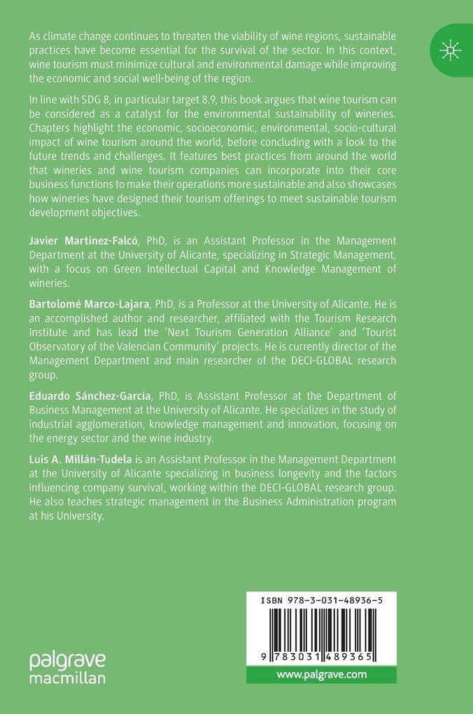 Weitere Ansicht: Wine Tourism and Sustainability