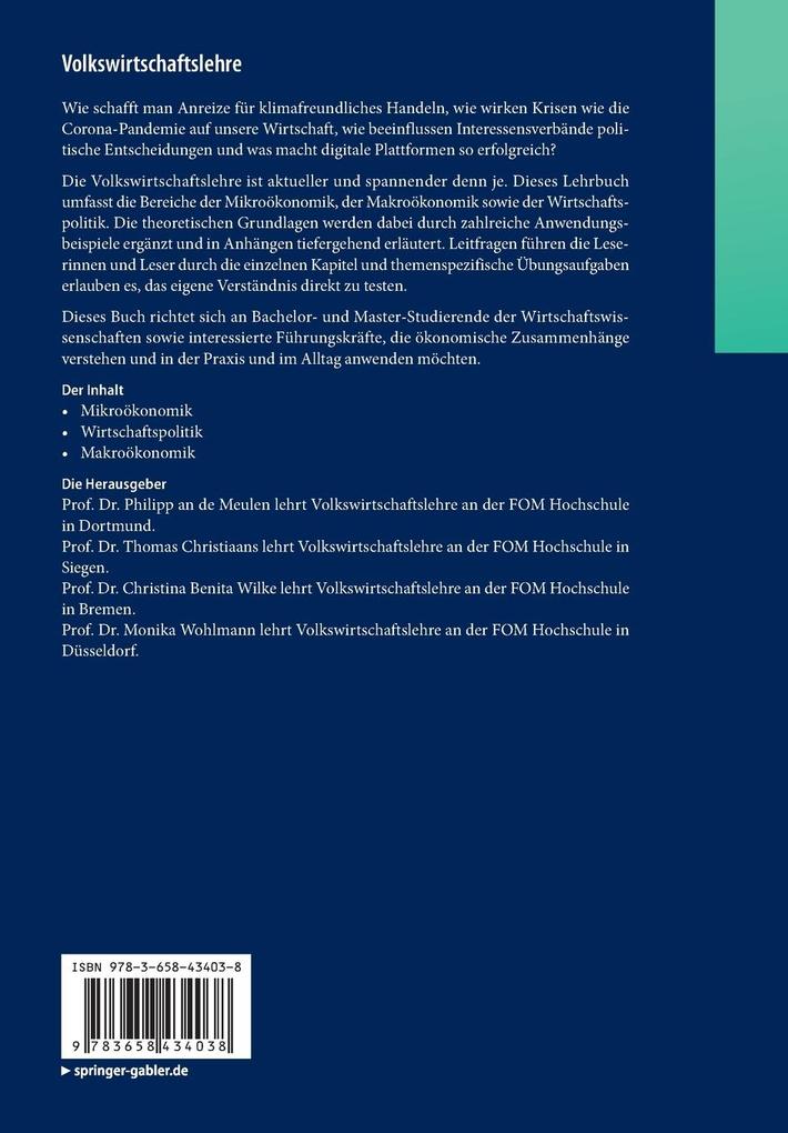 Weitere Ansicht: Volkswirtschaftslehre