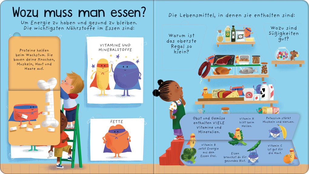 Weitere Ansicht: Erstes Aufklappen und Verstehen: Kauen, schlucken und verdauen | Katie Daynes