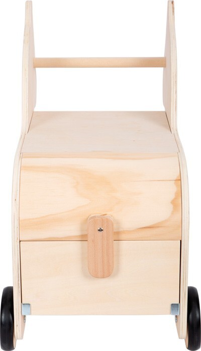 Weitere Ansicht: Small foot 12425 - Spielzeugkiste mit Rollen Zebra Wildlife, Holz, Griffhöhe: 42cm