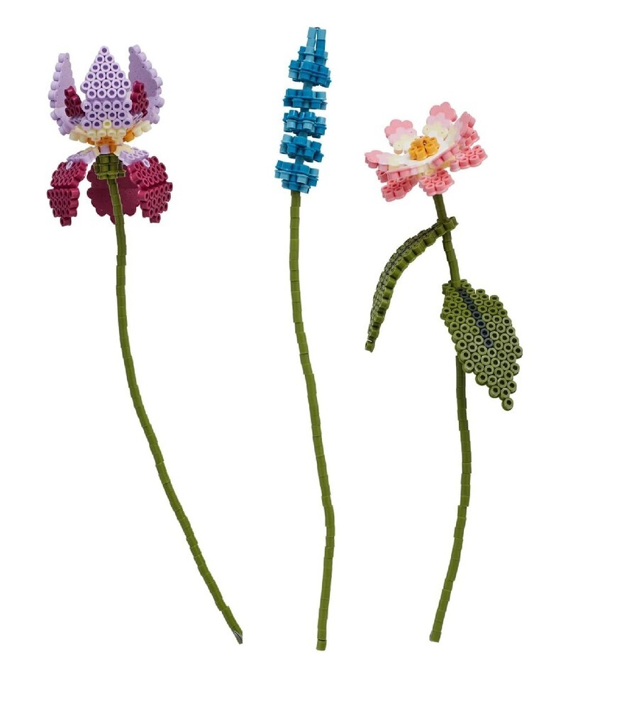 Weitere Ansicht: Hama 3621 - DIY Bügelperlen Midi 14+, Geschenkbox mit Motivvorlage Blumenstrauß, Blumen mit 3D Effekt, ca. 6.000 Bügelperlen und Zubehör