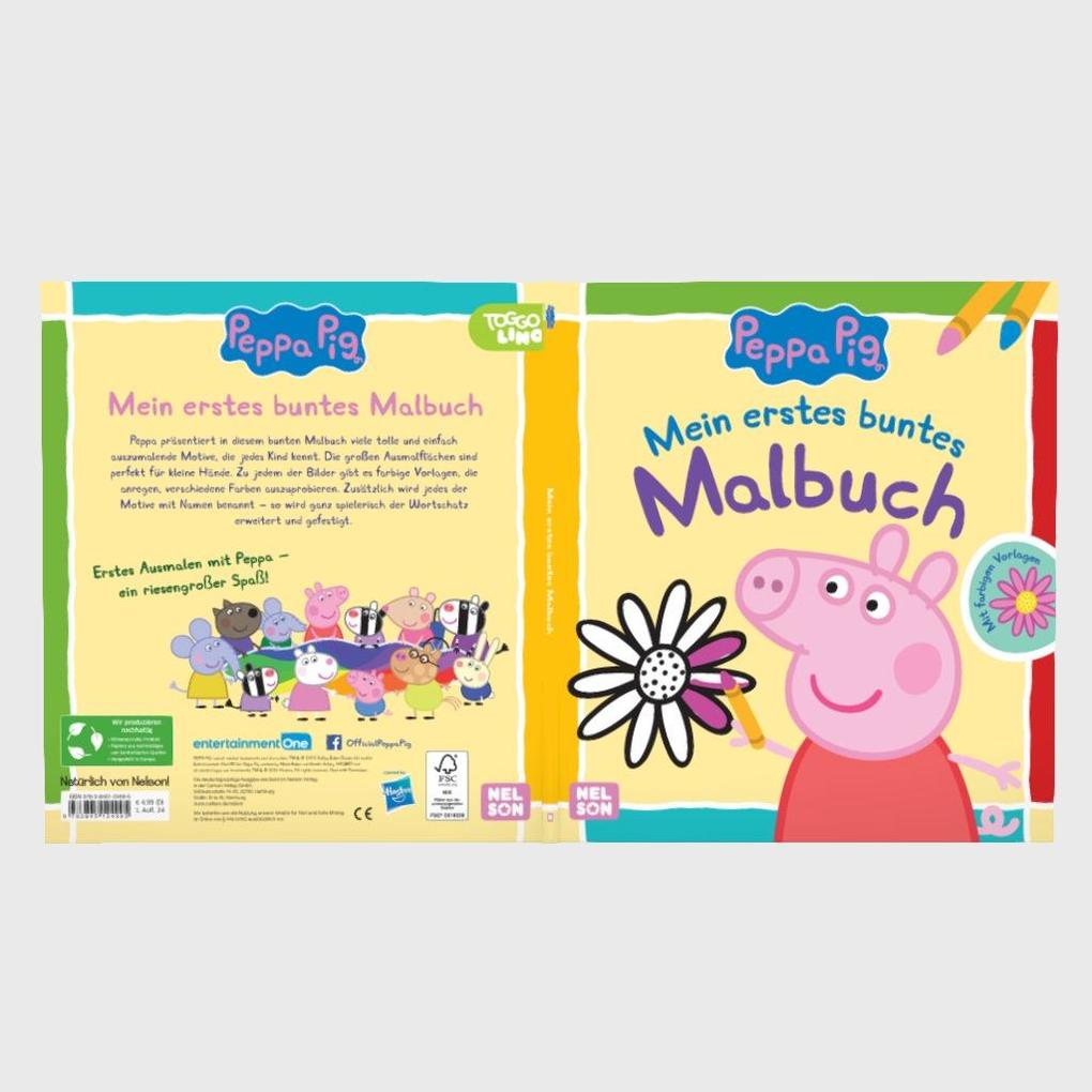 Weitere Ansicht: Peppa Wutz Ausmalbilder: Mein erstes buntes Malbuch