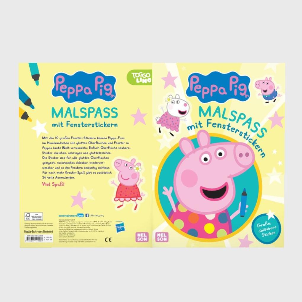 Weitere Ansicht: Peppa Wutz Mitmachbuch: Malspaß mit Fensterstickern