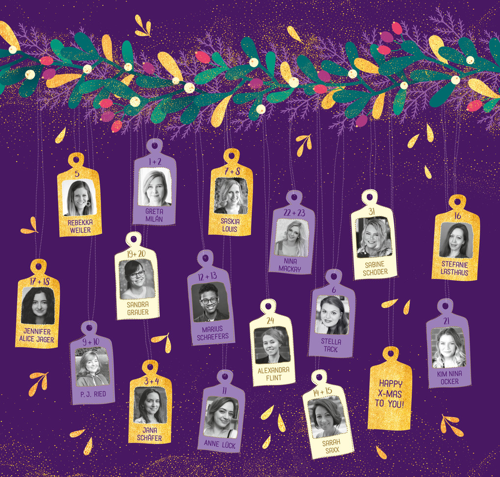 Weitere Ansicht: Mistletoe Moments. Ein Adventskalender. Lovestorys für 24 Tage plus Silvester-Special | Alexandra Flint, Sandra Grauer, Jennifer Alice Jager, Stefanie Lasthaus, Saskia Louis