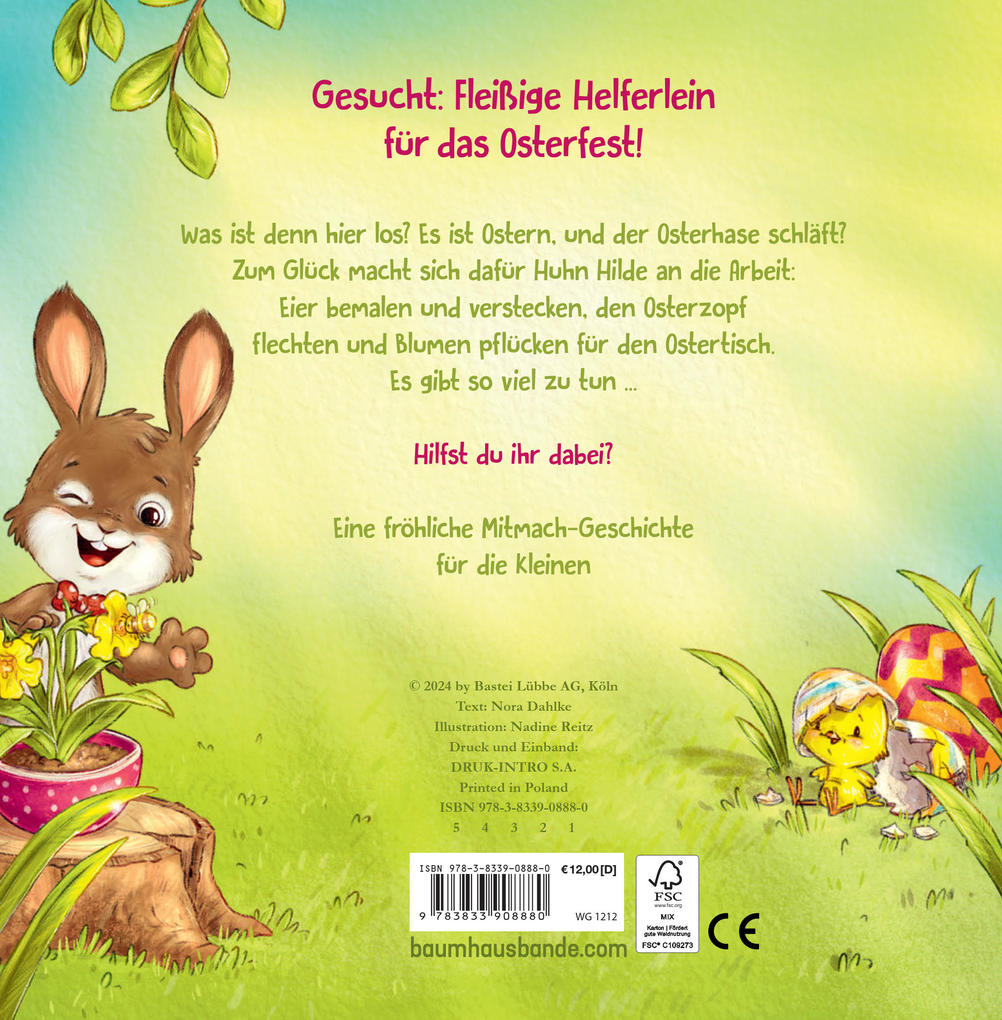 Weitere Ansicht: Hilde hilft dem Osterhasen (Pappbilderbuch) | Nora Dahlke