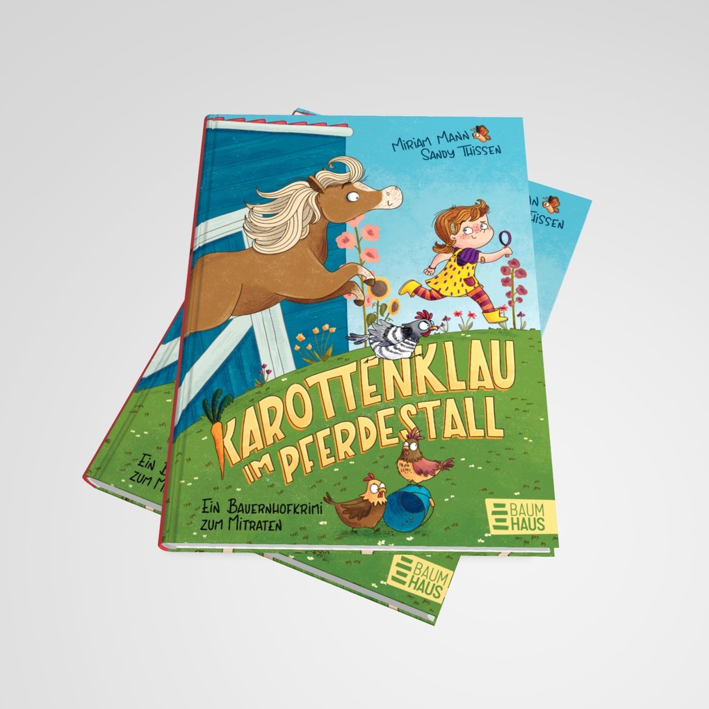 Weitere Ansicht: Karottenklau im Pferdestall - Ein Bauernhofkrimi zum Mitraten | Miriam Mann