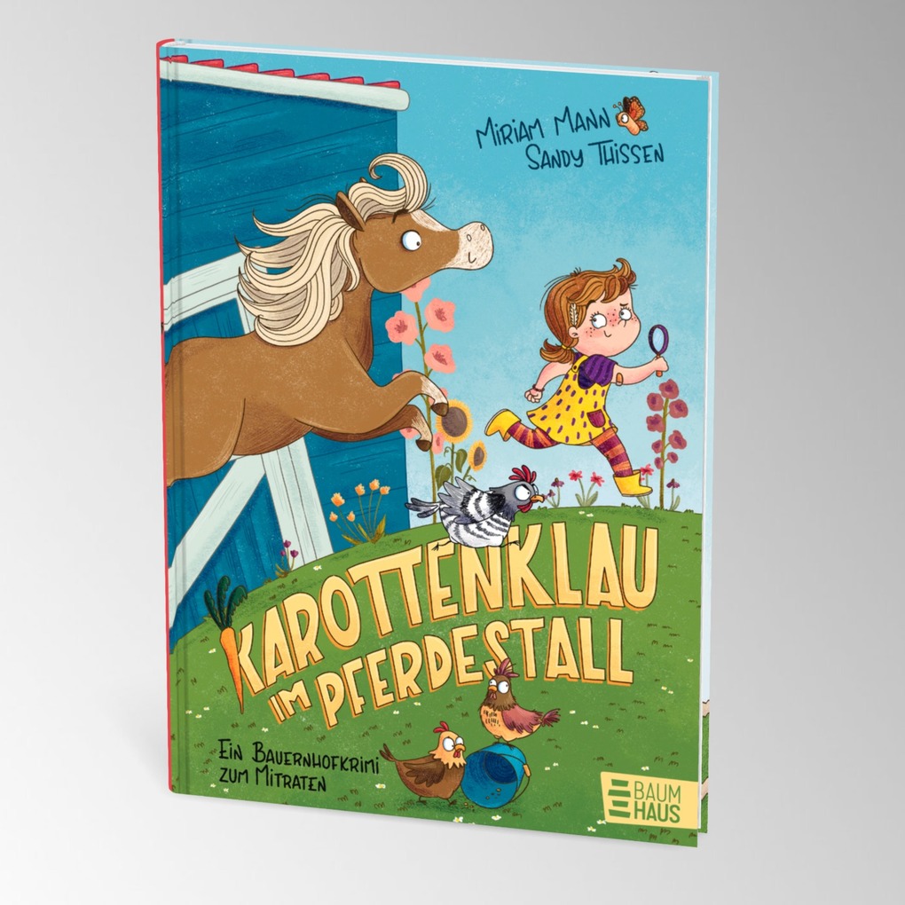 Weitere Ansicht: Karottenklau im Pferdestall - Ein Bauernhofkrimi zum Mitraten | Miriam Mann