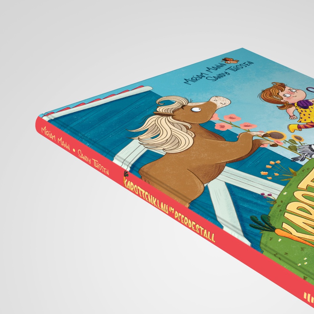 Weitere Ansicht: Karottenklau im Pferdestall - Ein Bauernhofkrimi zum Mitraten | Miriam Mann