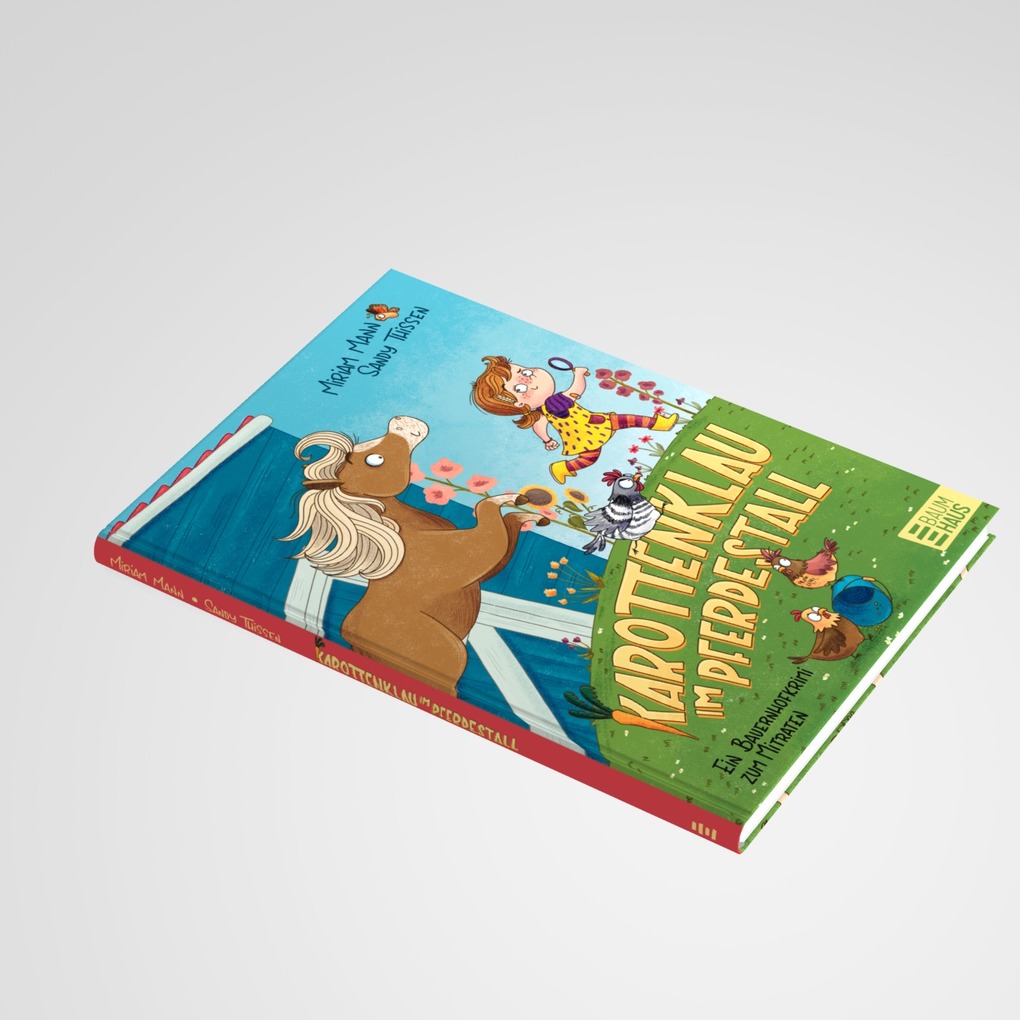 Weitere Ansicht: Karottenklau im Pferdestall - Ein Bauernhofkrimi zum Mitraten | Miriam Mann