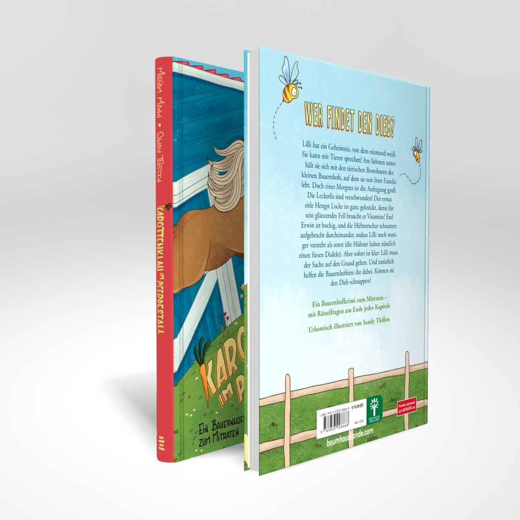 Weitere Ansicht: Karottenklau im Pferdestall - Ein Bauernhofkrimi zum Mitraten | Miriam Mann