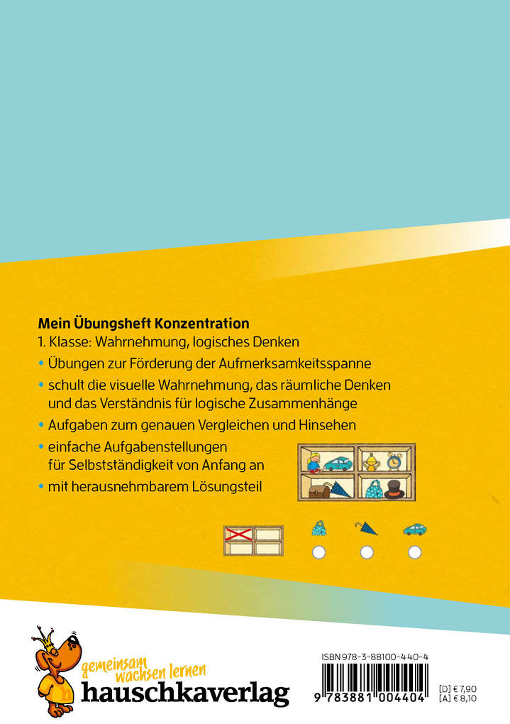 Weitere Ansicht: Mein Übungsheft Konzentration - Schulanfang: Wahrnehmung, logisches Denken | Ulrike Maier