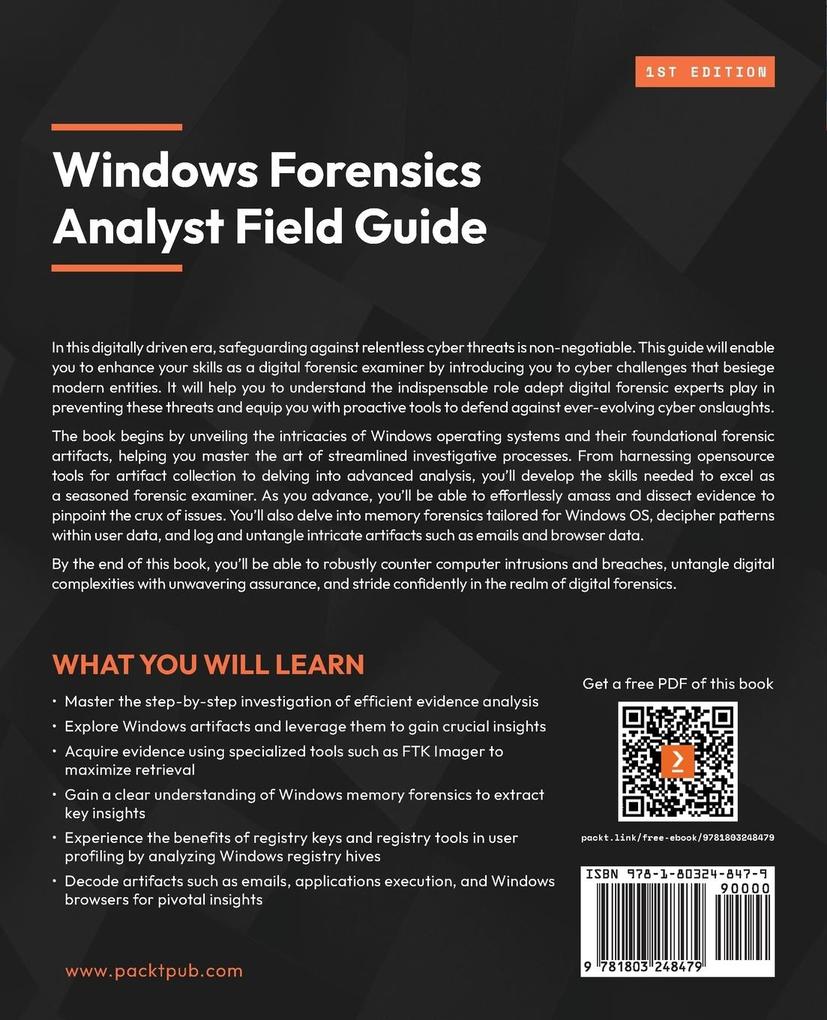 Weitere Ansicht: Windows Forensics Analyst Field Guide | Muhiballah Mohammed