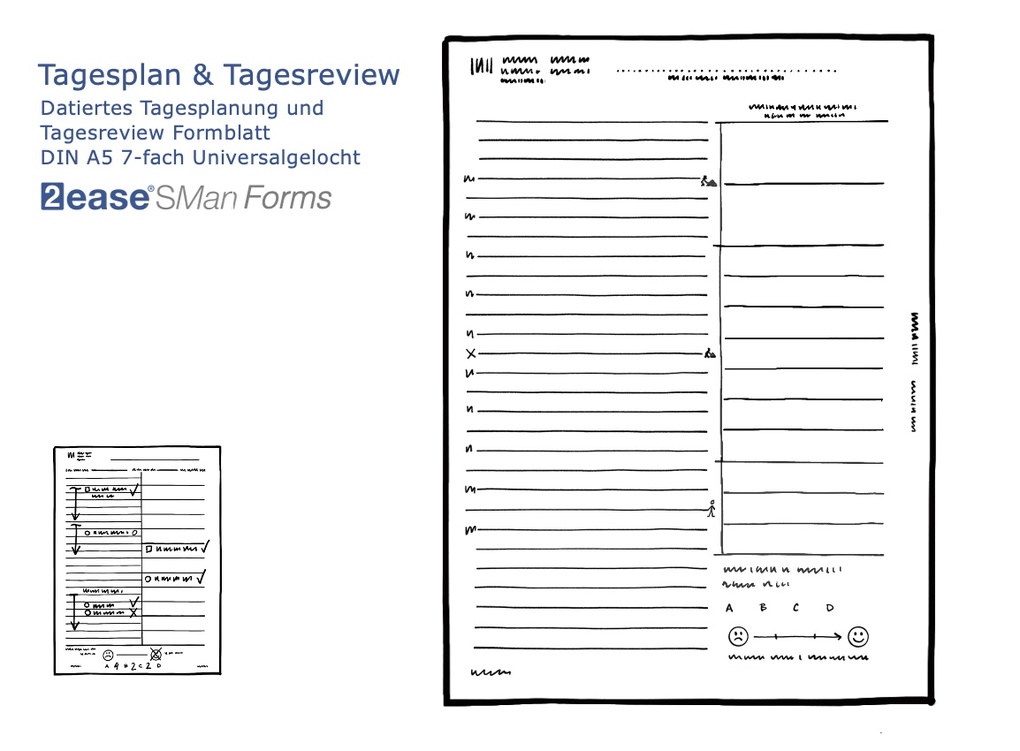 Weitere Ansicht: Doing-better Tages- und Wochenplanung mit 2ease SMan Selbststeuerung- und Erinnerungssystem | Jürgen Lauber