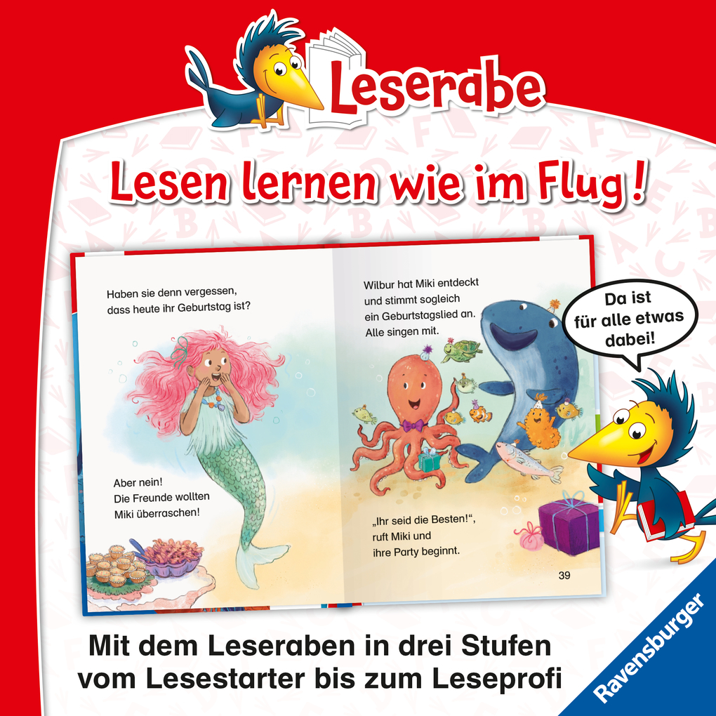 Weitere Ansicht: Leserabe 1. Lesestufe - Meermädchen Miki feiert Geburtstag | Alexandra Fabisch