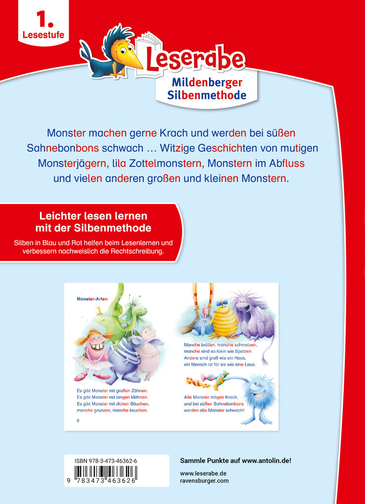 Weitere Ansicht: Leserabe mit Mildenberger Silbenmethode - Monstergeschichten | Cee Neudert