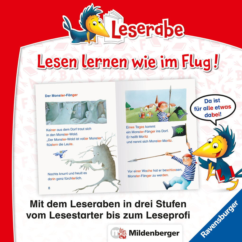Weitere Ansicht: Leserabe mit Mildenberger Silbenmethode - Monstergeschichten | Cee Neudert
