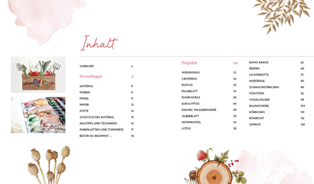 Weitere Ansicht: Boho Watercolor - Flowers & Garden | Vanessa May