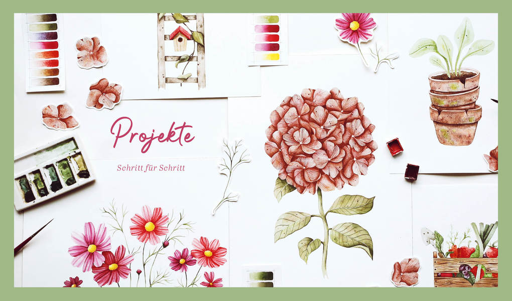 Weitere Ansicht: Boho Watercolor - Flowers & Garden | Vanessa May