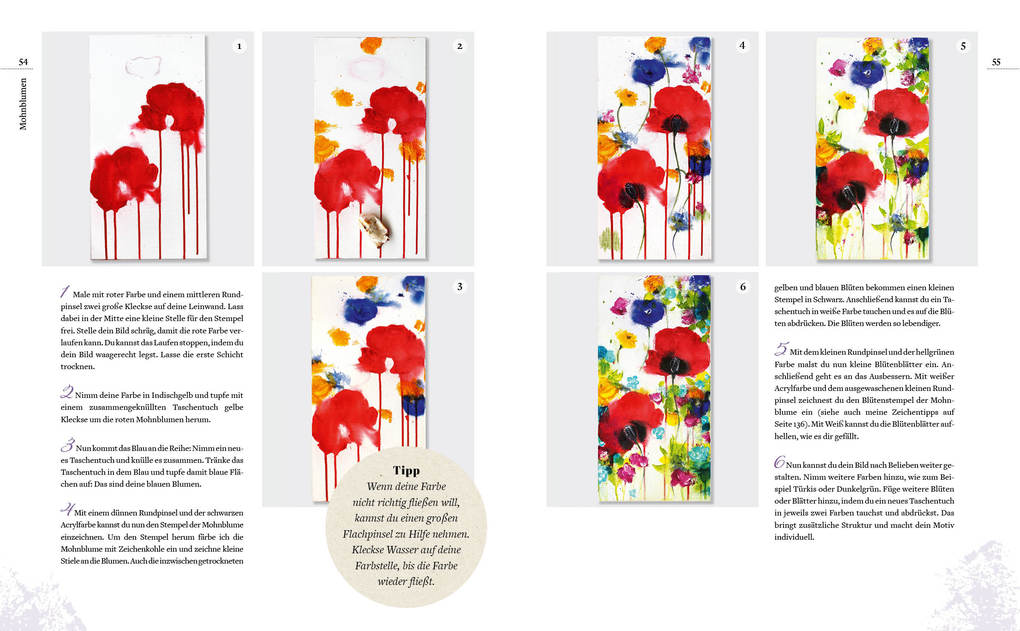Weitere Ansicht: Blumen malen | Heike Renz