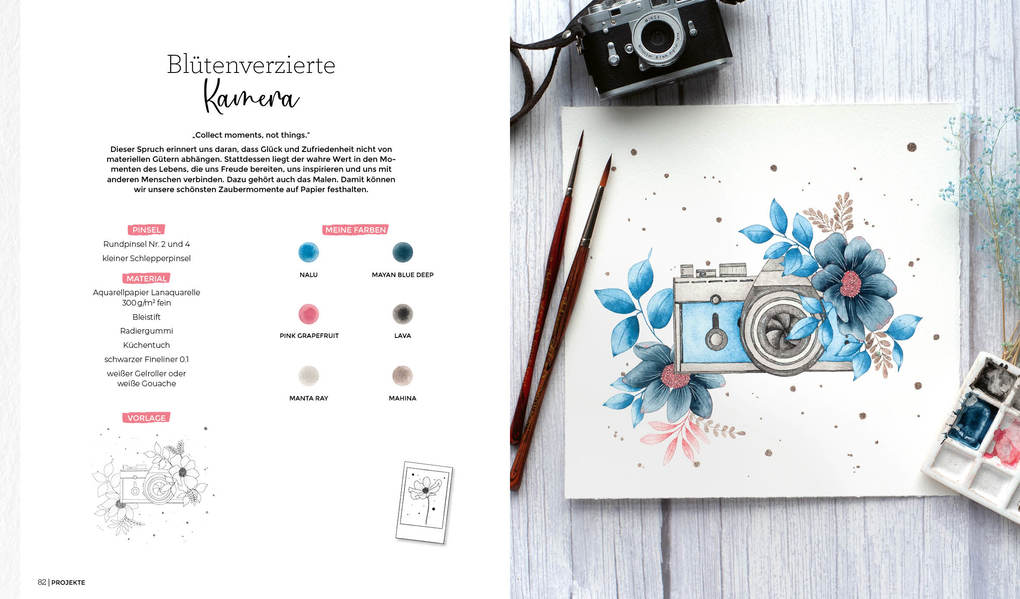 Weitere Ansicht: Watercolor - Fabelhafte Blütenwelten | Denise Rey