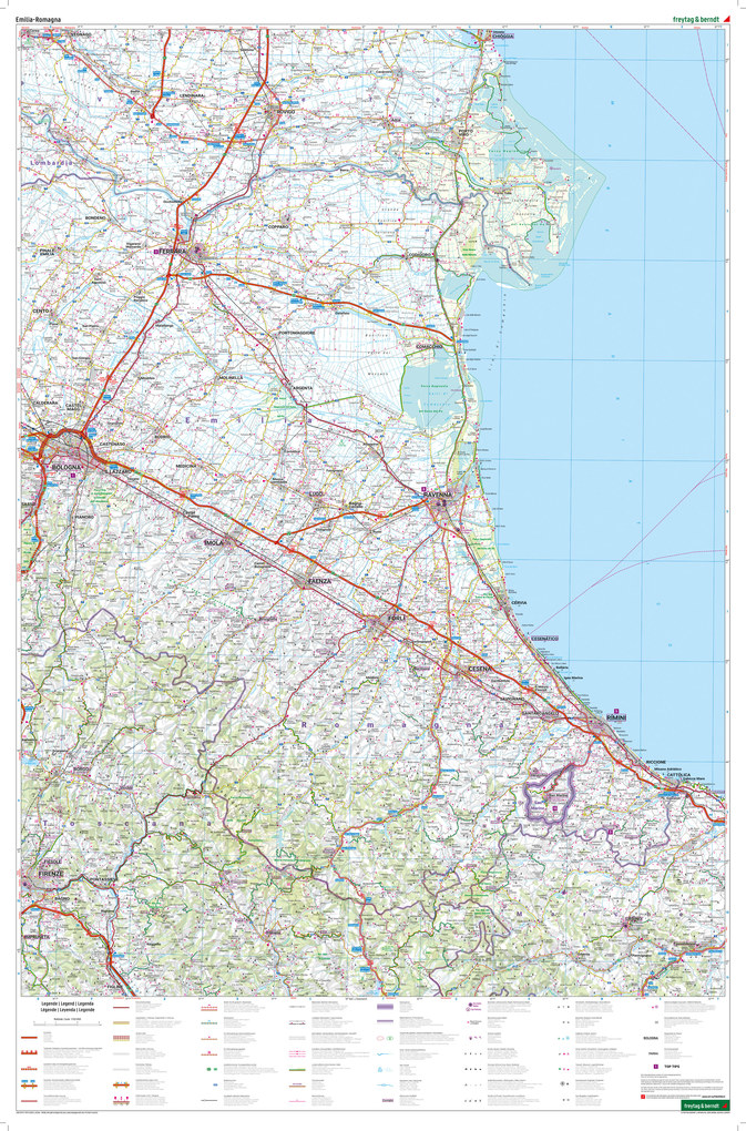 Weitere Ansicht: freytag & berndt Straßenkarte Emilia-Romagna 1:150.000