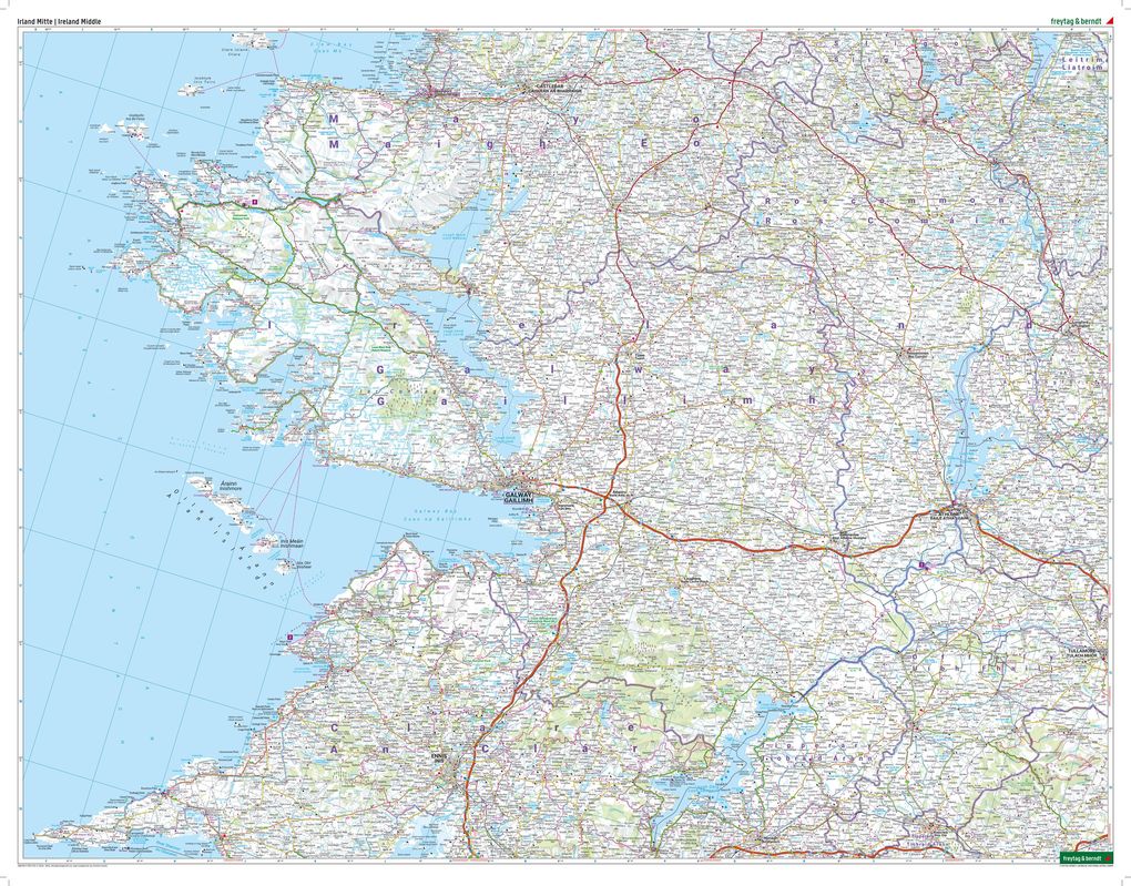 Weitere Ansicht: freytag & berndt Straßenkarte Irland Set 1:150.000