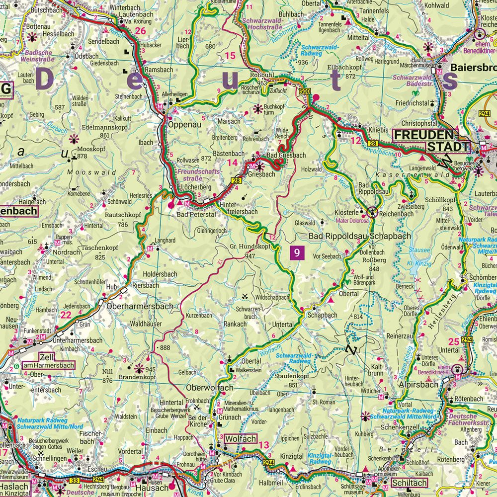 Weitere Ansicht: freytag & berndt Straßenkarte Schwarzwald 1:150.000