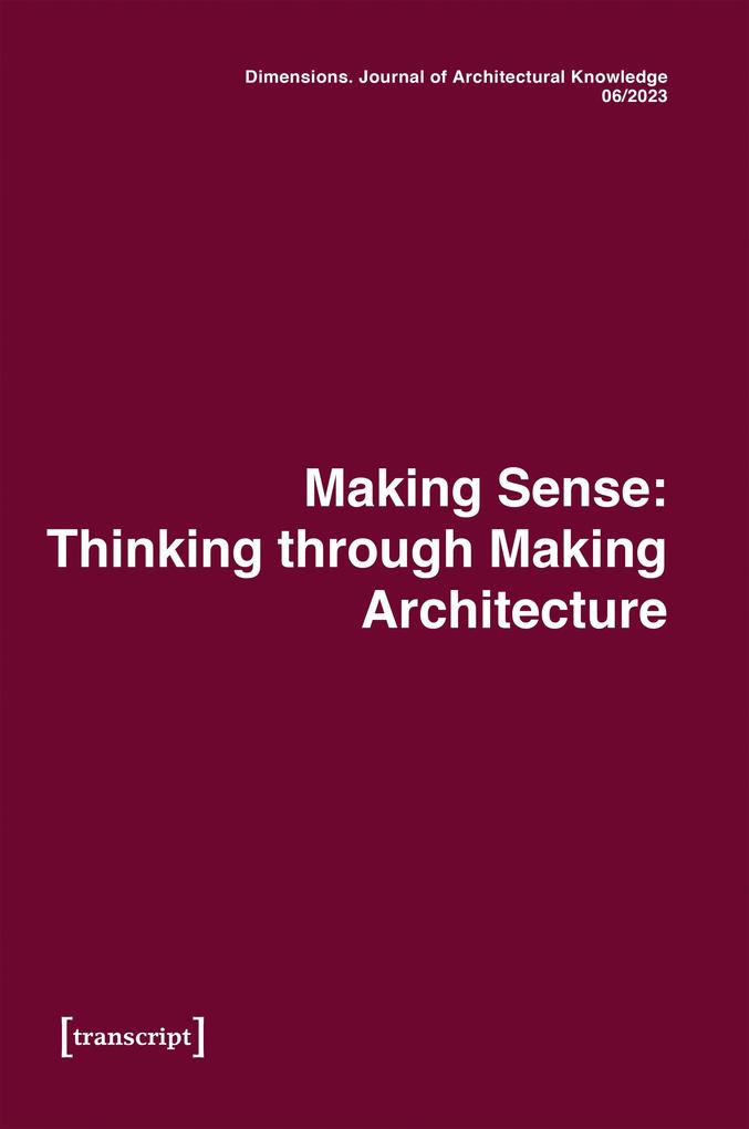 Produktbild: Dimensions. Journal of Architectural Knowledge