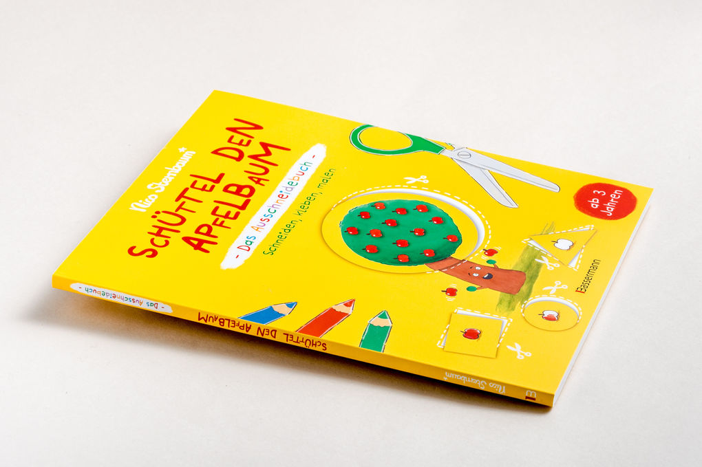 Weitere Ansicht: Schüttel den Apfelbaum - Das Ausschneidebuch. Schneiden, kleben, malen für Kinder ab 3 Jahren | Nico Sternbaum