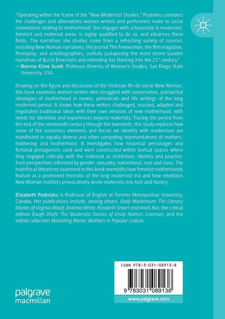 Weitere Ansicht: Maternal Modernism | Elizabeth Podnieks