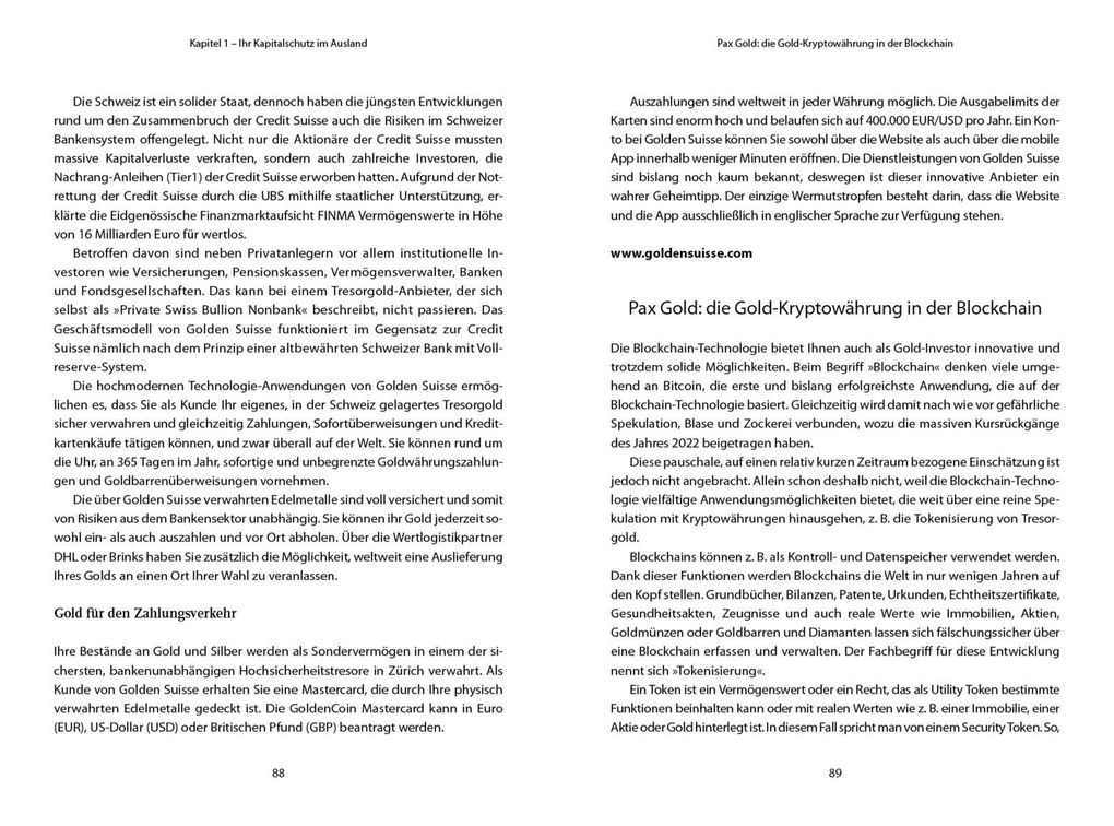 Weitere Ansicht: Kapitalschutz first | Markus Miller