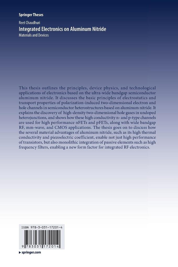 Weitere Ansicht: Integrated Electronics on Aluminum Nitride | Reet Chaudhuri