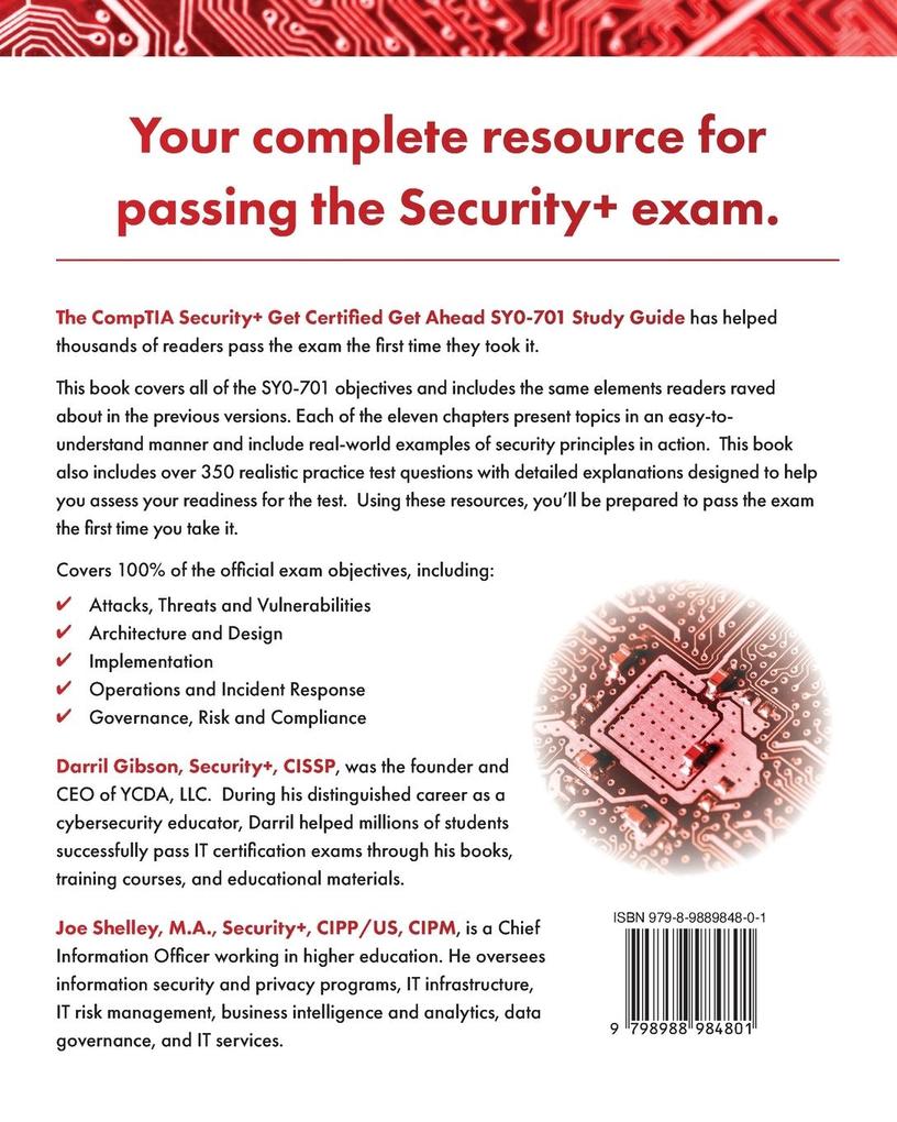 Weitere Ansicht: CompTIA Security+ Get Certified Get Ahead | Joe Shelley, Darril Gibson