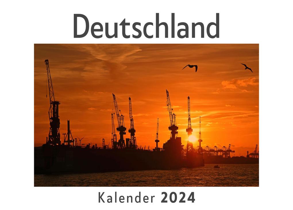 Produktbild: Deutschland (Wandkalender 2024, Kalender DIN A4 quer, Monatskalender im Querformat mit Kalendarium, Das perfekte Geschenk) | Anna Müller