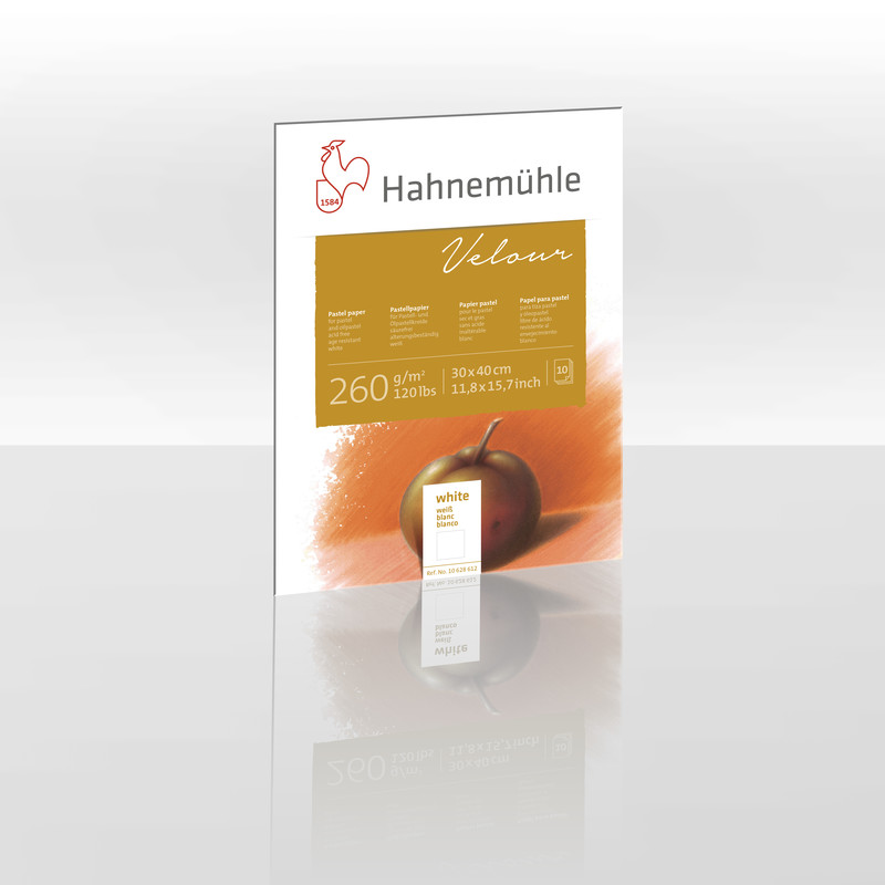 Produktbild: Hahnemühle Papier Pastellpapier Velour, 30 x 40 cm, 260 g/m²