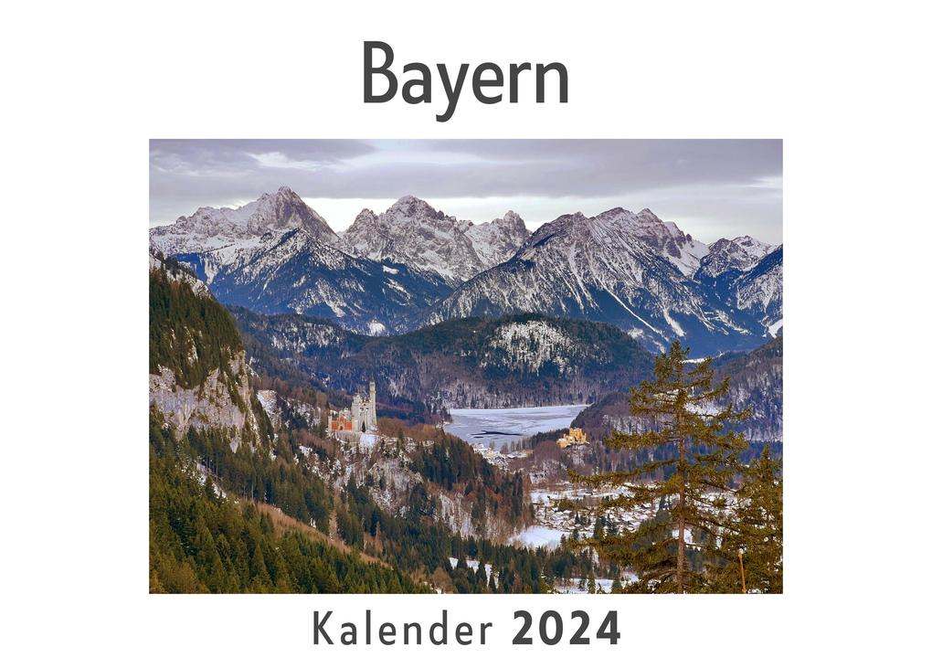 Produktbild: Bayern (Wandkalender 2024, Kalender DIN A4 quer, Monatskalender im Querformat mit Kalendarium, Das perfekte Geschenk) | Anna Müller