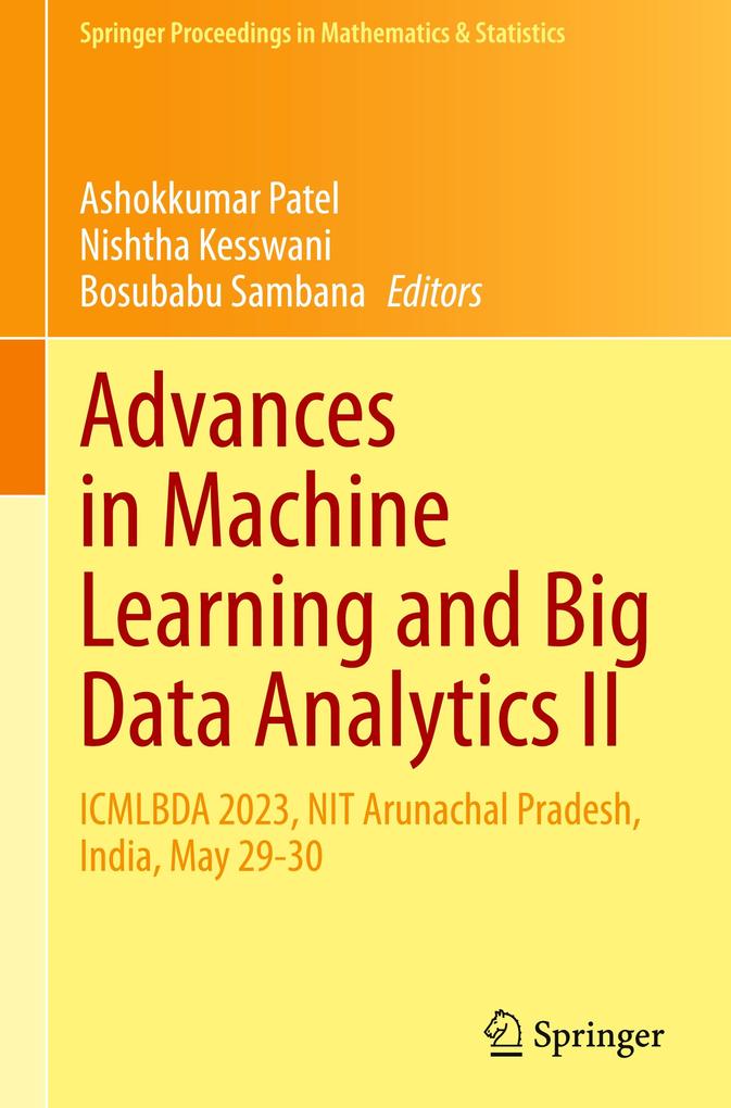 Produktbild: Advances in Machine Learning and Big Data Analytics II