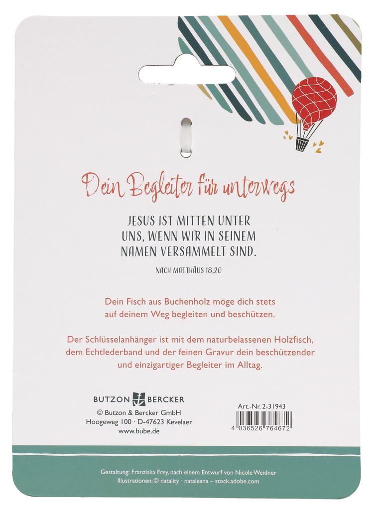 Weitere Ansicht: Und Jesus mitten unter uns. Schlüsselanhänger