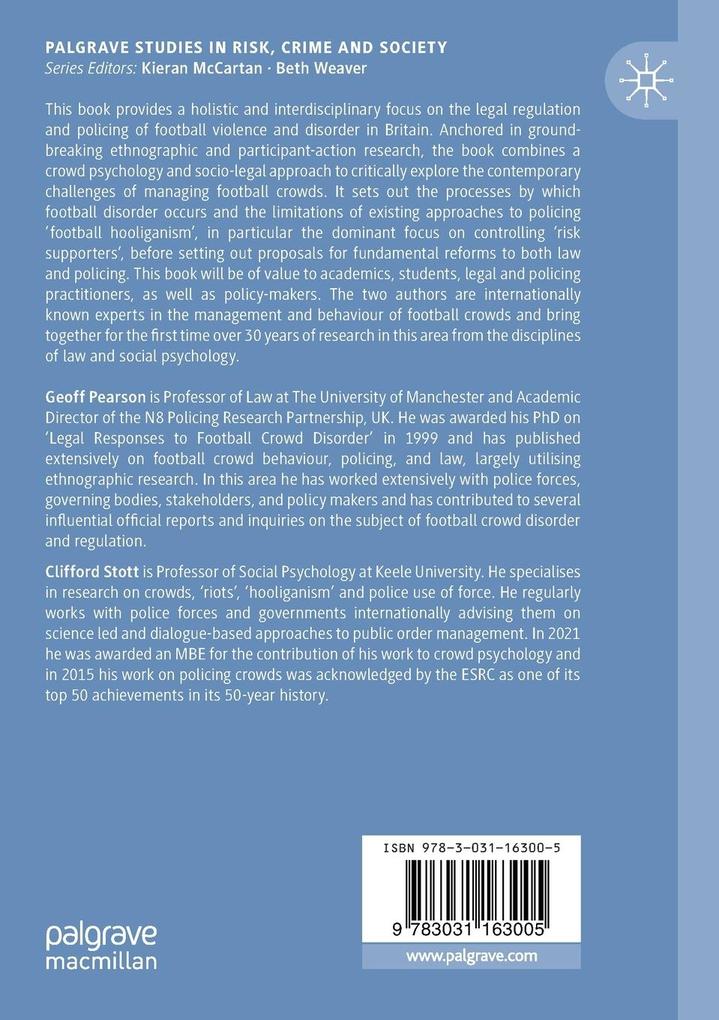 Weitere Ansicht: A New Agenda For Football Crowd Management | Geoff Pearson, Clifford Stott