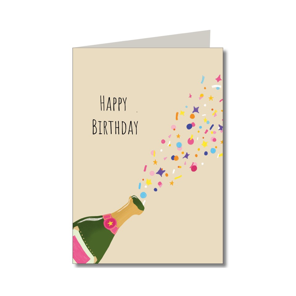 Weitere Ansicht: KEITCARDS Geburtstagskarten - handgezeichnete Klappkarten inklusive Briefumschlag, 6er Set