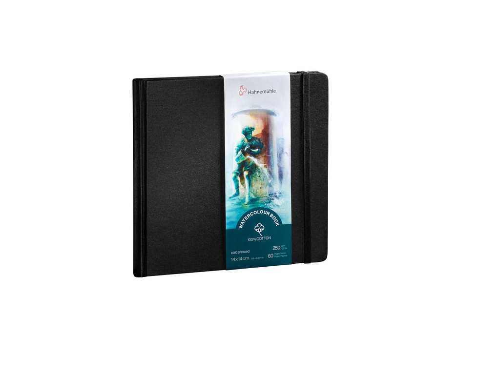 Weitere Ansicht: Hahnemühle Papier Watercolour Book 100 % Cotton, 14 x 14 cm, 250 g/m²