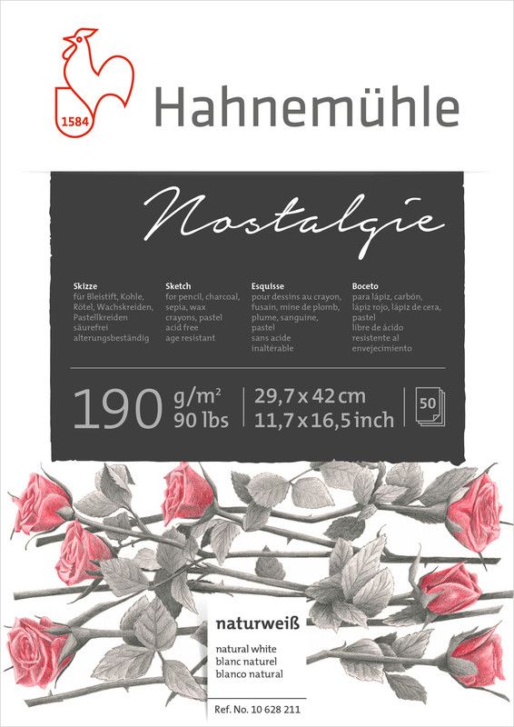 Weitere Ansicht: Hahnemühle Papier Nostalgie, DIN A 3, 190 g/m²