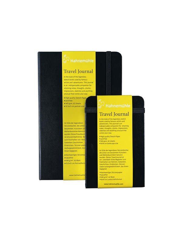 Weitere Ansicht: Hahnemühle Papier Travel Journal, 9 x 14 cm Querformat, 140 g/m²