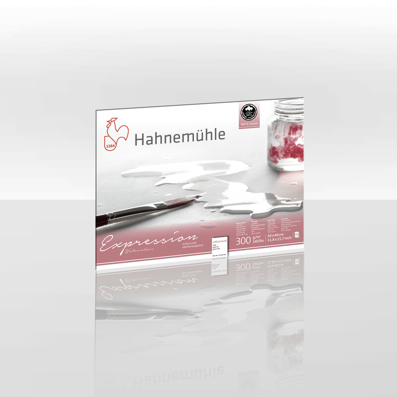 Weitere Ansicht: Hahnemühle Papier Expression Watercolour, 24 x 30 cm, 300 g/m²
