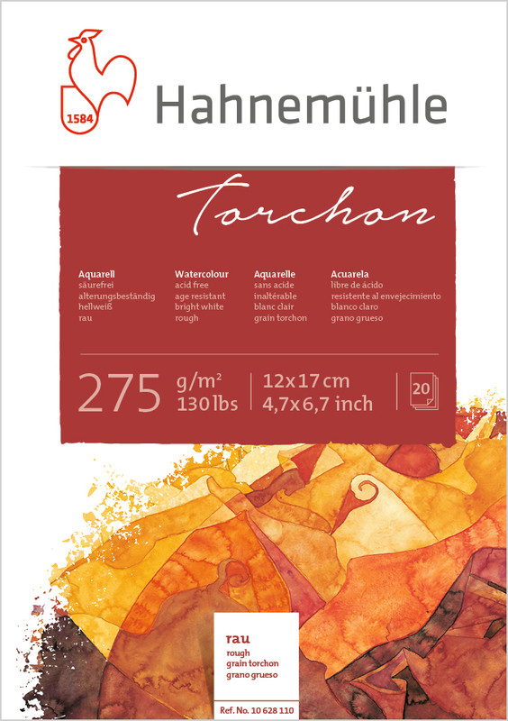 Weitere Ansicht: Hahnemühle Papier Torchon, 12 x 17 cm, 275 g/m²